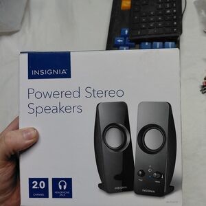Insignia Black Powered Stereo Speakers